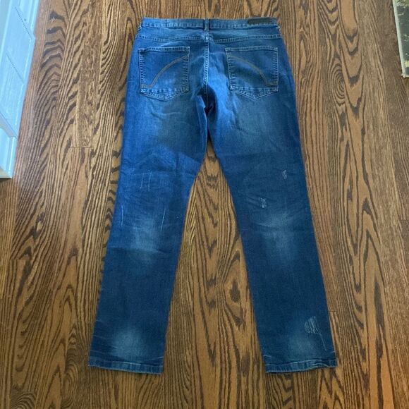 Ring of Fire Slim 20 Blue Jean Styled Distressed Holes/stitching - Picture 5 of 10